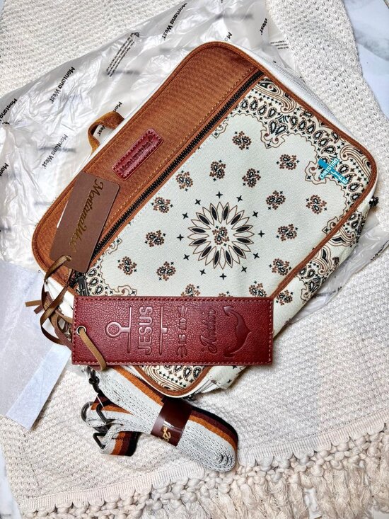 Montana West Handbags - Montana West Southwestern Bandana Print Bible Cover / Crossbody NWT